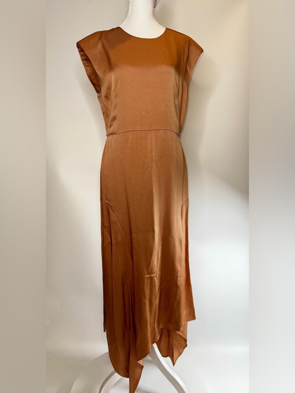 🧡NWT VERONICA BEARD PEONY DRESS IN COLOR CHAI SIZE 8 - Picture 6 of 17